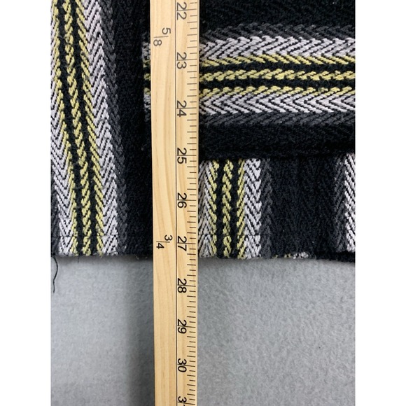 Original Senor Lopez Baja Hoodie Adult Large Black White Mexican Surf Poncho - Picture 4 of 5